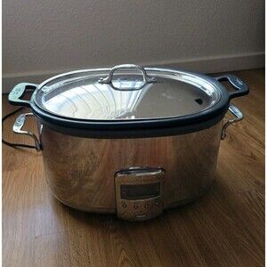 ALL-CLAD 7 Quart Slow Cooker Stainless Steel Crock Pot Series SC01